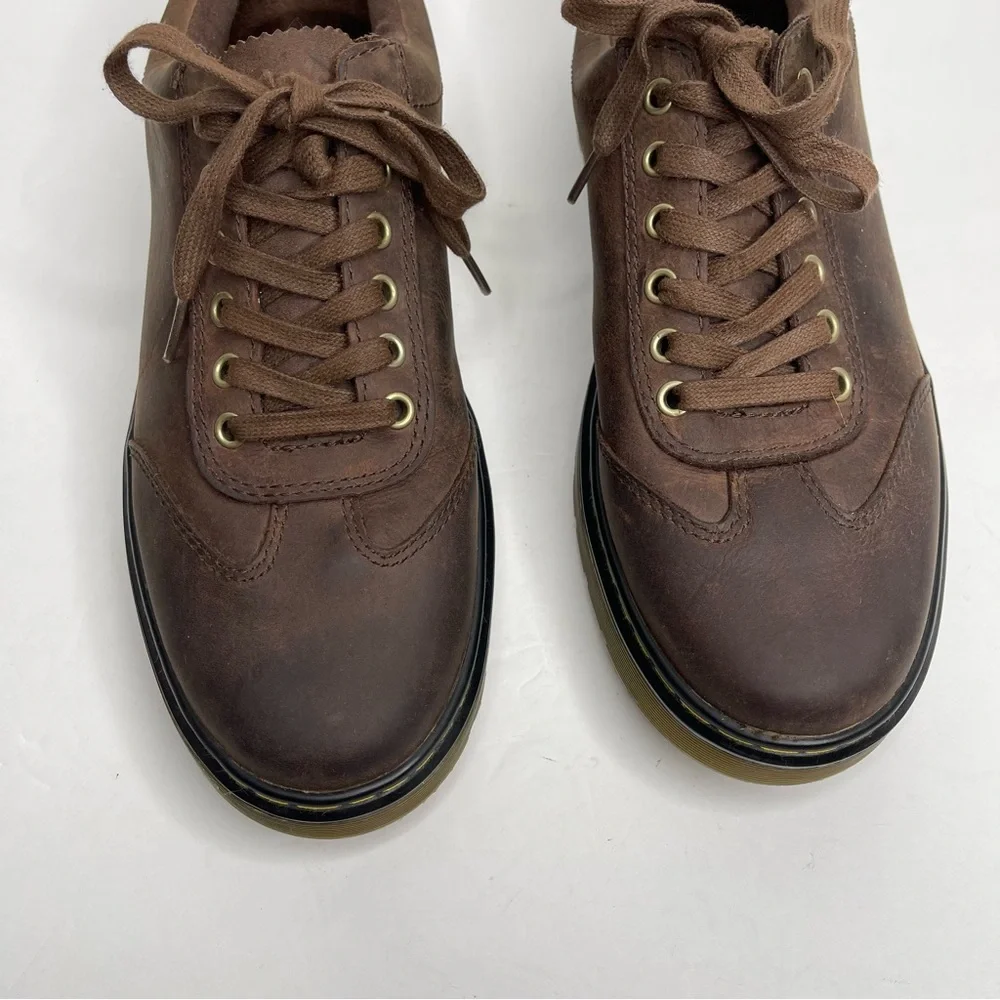 Dr Martens Dewayne Brown Nubuck Leather Lace Up Oxford Shoes Sz 11 Vintage 90’s